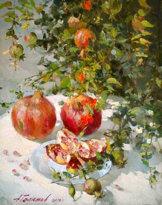 Still life with pomegranates. Galimov Azat