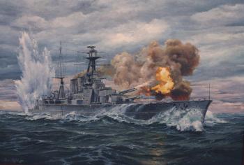 The Battle of the Denmark Strait (HMS "Hood ") (Painters And Ships). Golybev Dmitry