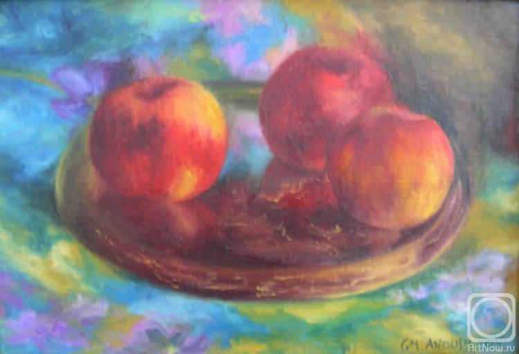 Gharagyozyan Anoush. Still life with apples