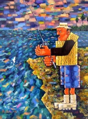 Experienced fisherman. Schernego Roman