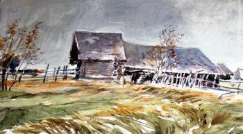 North Village. Overcast