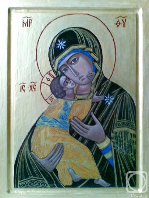 Chugunova Elena. Icon of the Most Holy Theotokos of Vladimir
