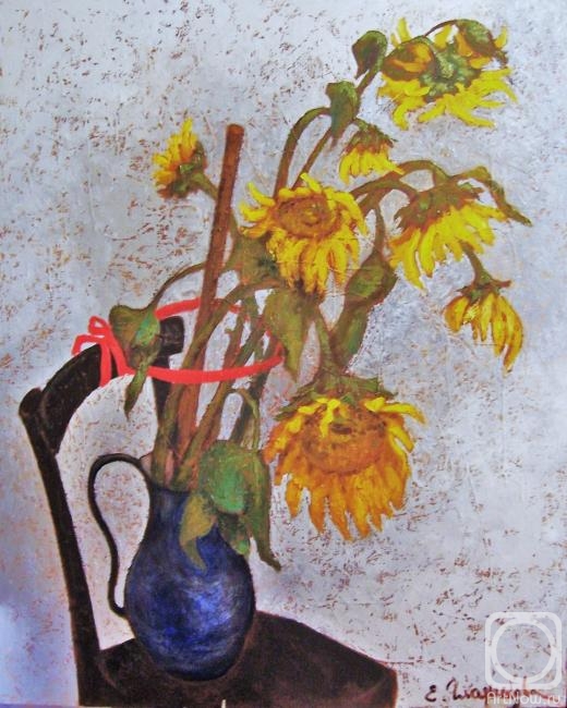 Gladysheva Elena. Bouquet of sunflowers