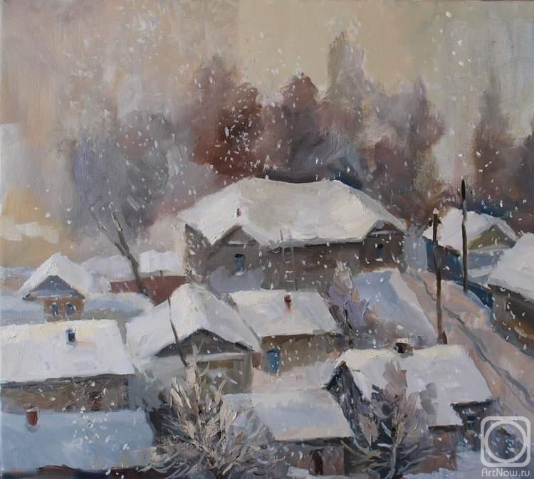 Mefokov Nicolai. Snowy winter