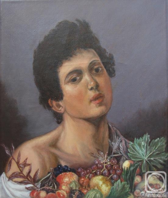 Romanova Elena. Copy of Karavadgo "The boy with fruit's basket". The part