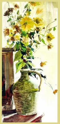 Autumn, 77. The yellow flowers. Vrublevski Yuri