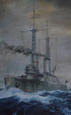 Battleship "Andrew the First-Called" on the move ( ). Golybev Dmitry