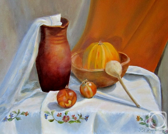 Kokoreva Margarita. Grandma's tablecloth