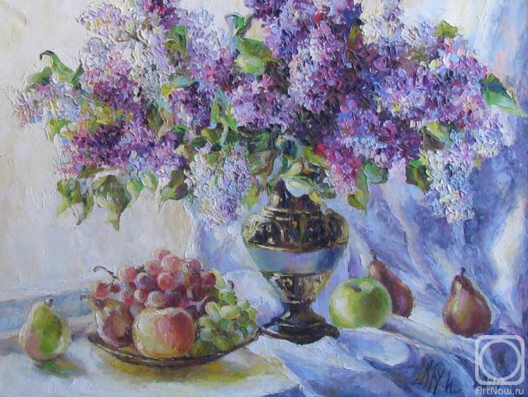 Kruglova Irina. Bouquet of lilacs on the window