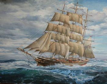 Cutty Sark". Above the Waves (Painters And Ships). Golybev Dmitry