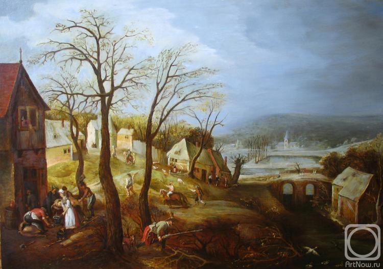 Elessina Ludmila. Rural landscape. Pieter Bruegel