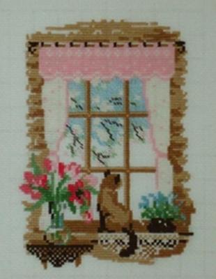 Windows "Spring" (Curtains On The Windows). Nevinskaya Olga