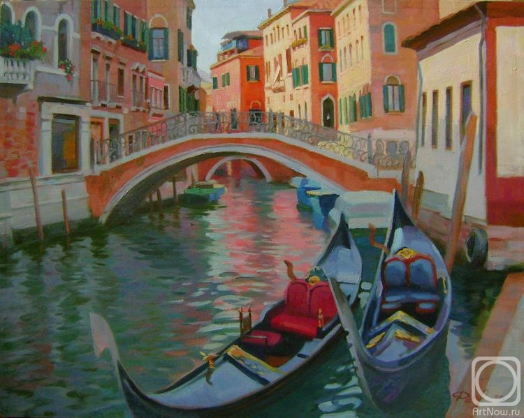 Dianov Mikhail. Venice, gondolas