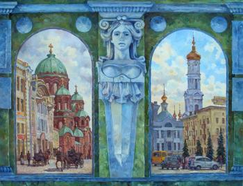 The dagger of time. Kharkov. St. Nicholas Square (Constitution). Zolotarev Leonid