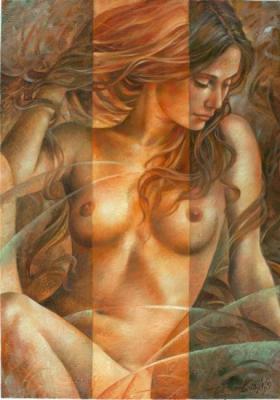Andromeda (Nude Canvas Print). Braginsky Arthur