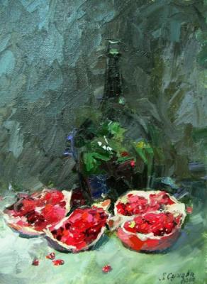 Still life with pomegranate. Suhova Lubov