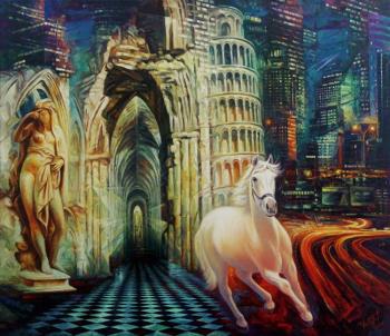 A series " main road ". White horse (Moderne). Fomichev Yury