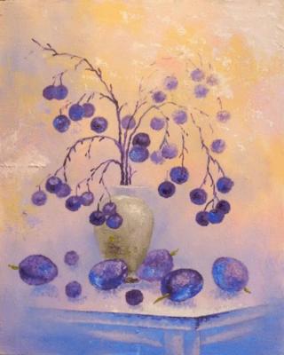 Plums and blackthorn. Naddachin Sergey