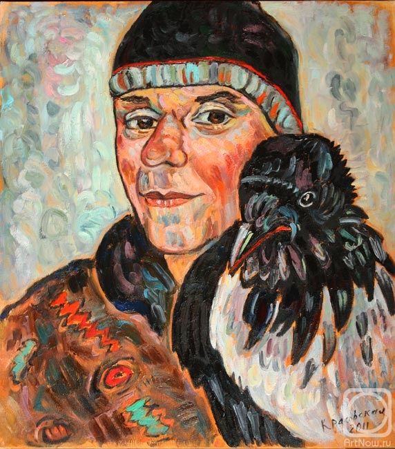 Krasovskaya Tatyana. Photo with bird