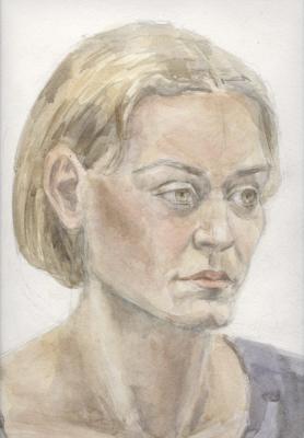 Female portrait (fragment). Shukshina Daria