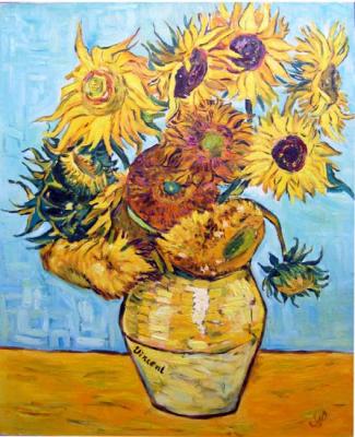 Van Gogh sunflowers. Redko Alfiya