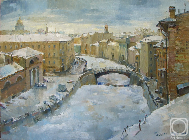 Mif Robert. Winter Day on the River Moyka