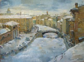 Winter Day on the River Moyka (Armory Square). Mif Robert