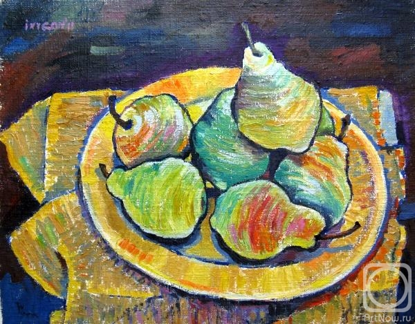Ixygon Sergei. Pears on Yellow Plate