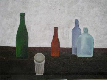 Bottles and glass. Vasilyev Alexey