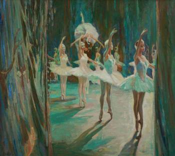 Odette and the Swans (ballet Swan Lake). Gibet Alisa