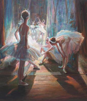 In expectation ( ballet Swan Lake). Gibet Alisa