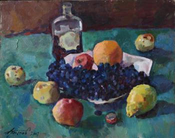 Still life with grapes. Artemov Alexander