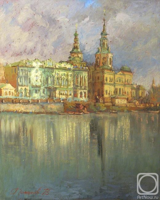Romanov Vladimir. City Pond. St. Catherine's Cathedral. Ekaterinburg. XIX century
