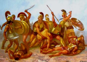 The battle for the body of Patroclus ( ). Luzgin Andrey
