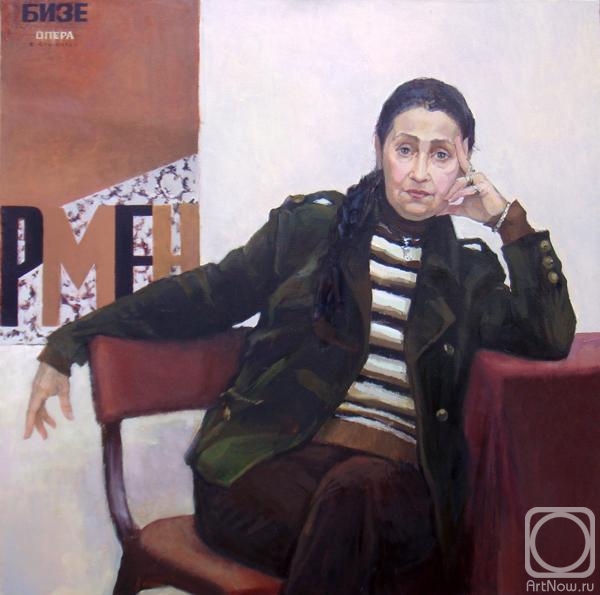 Kim-Borzenko Olga. Portrait of the artist of musical theater Iry Aguf