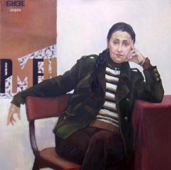 Portrait of the artist of musical theater Iry Aguf. Kim-Borzenko Olga