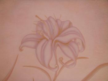 Decorative relief with a lily (fragment)