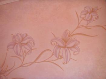 Decorative relief with a lily (fragment)