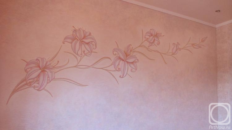 Shevchenko Nikolai. Decorative relief with lily