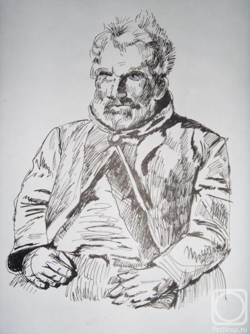 Medvedeva Maria. Copy of V.D. Polenov's sketch "The Norman Fisherman"
