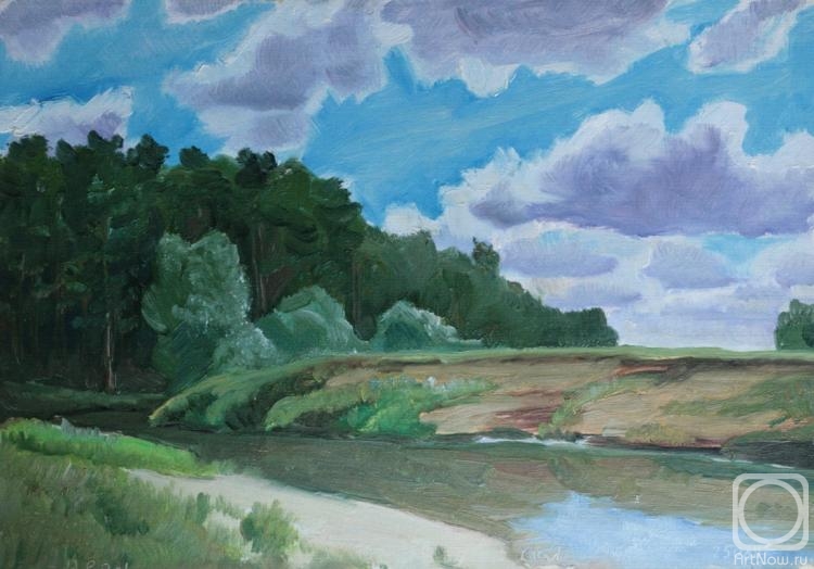 Klenov Valeriy. the river Nerl in August