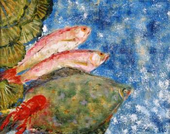 Still life with fish. Volkhonskaya Liudmila