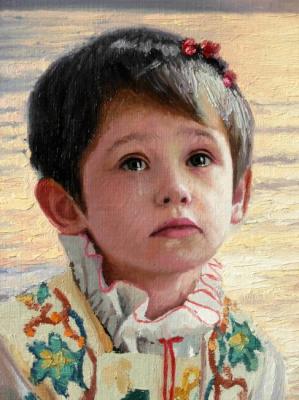 Prayer on the island of "Hope", a lake "Tears", a country "suffering" and in the world "Indifference". An orphan from the orphanage, Balti, Moldova. (fragment). Arseni Victor