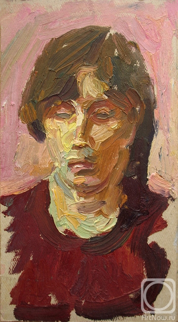 Yudaev-Racei Yuri. Oil Sketch for Portrait of Girl