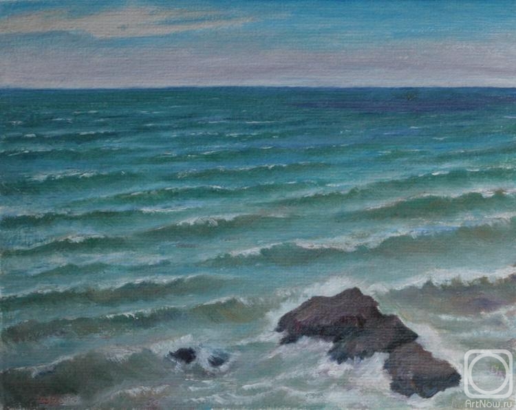 Klenov Valeriy. Black Sea (swimming stones)