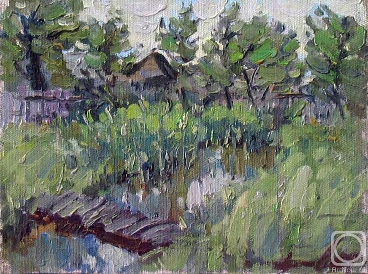 Arepyev Vladimir. Landscape with reeds and walkways - 2