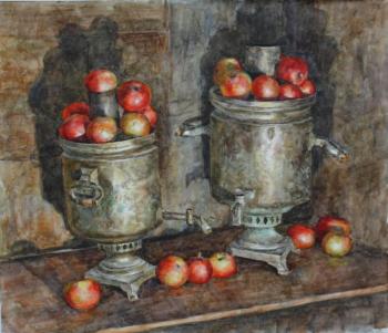 Samovars and apples. Podporina Maria