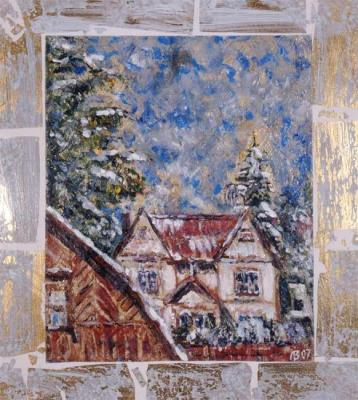 View from the window in the country