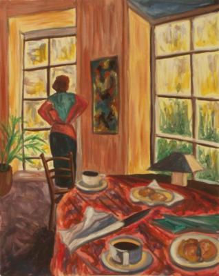 448 (Woman in the home interior) (Muffin). Lukaneva Larissa