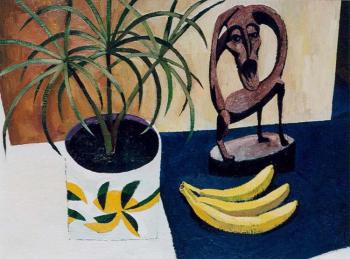 Still life with African sculpture
